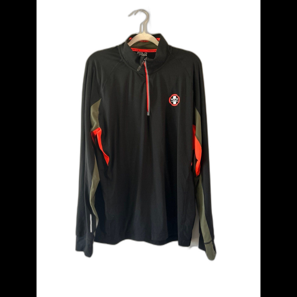 Polo Sport Ralph Lauren Performance 1/2 Zip Pullover Track Jacket Thermovent XL
